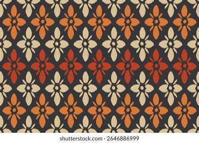 Padrão sem emenda boho étnico. Textura de rabisco. Motivo popular. Têxtil rapport.Ikat ornamento folclore geométrico. Texture.Seamless étnica tribal padrão listrado no estilo asteca. Motivos Ikat bordado.