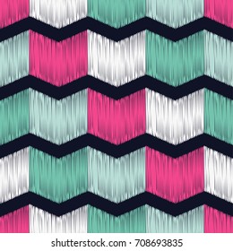 Ethnic boho seamless pattern. Scribble texture. Retro motif. Textile rapport.