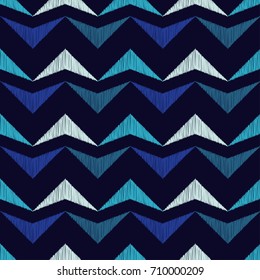 Ethnic boho seamless pattern. Scribble texture. Retro motif. Textile rapport.