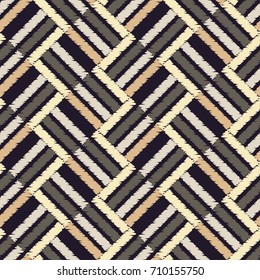 Ethnic boho seamless pattern. Scribble texture. Retro motif. Textile rapport.