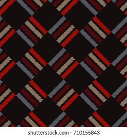 Ethnic boho seamless pattern. Scribble texture. Retro motif. Textile rapport.