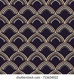 Ethnic boho seamless pattern. Scribble texture. Retro motif. Textile rapport.