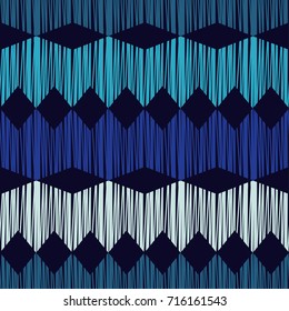 Ethnic boho seamless pattern. Scribble texture. Retro motif. Textile rapport.