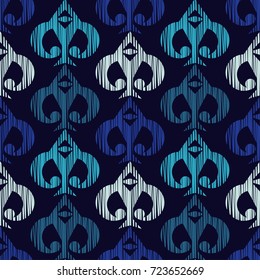 Ethnic boho seamless pattern. Scribble texture. Retro motif. Textile rapport.