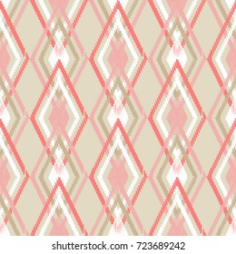 Ethnic boho seamless pattern. Scribble texture. Retro motif. Textile rapport.