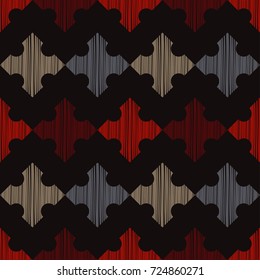Ethnic boho seamless pattern. Scribble texture. Retro motif. Textile rapport.
