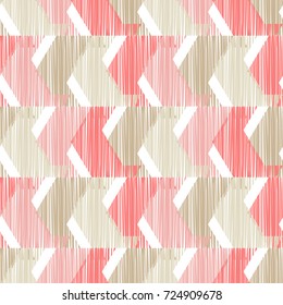 Ethnic boho seamless pattern. Scribble texture. Retro motif. Textile rapport.
