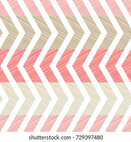 Ethnic boho seamless pattern. Scribble texture. Retro motif. Textile rapport.