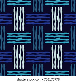 Ethnic boho seamless pattern. Scribble texture. Retro motif. Textile rapport.