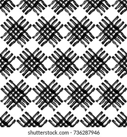 Ethnic boho seamless pattern. Scribble texture. Retro motif. Textile rapport.