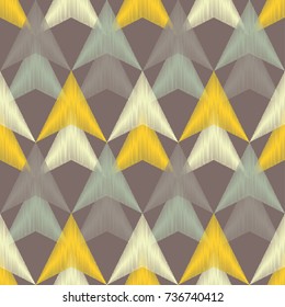 Ethnic boho seamless pattern. Scribble texture. Retro motif. Textile rapport.