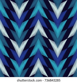 Ethnic boho seamless pattern. Scribble texture. Retro motif. Textile rapport.