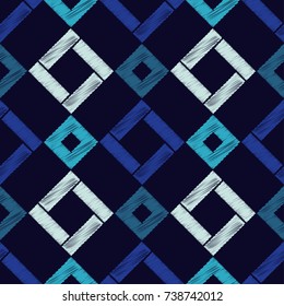 Ethnic boho seamless pattern. Scribble texture. Retro motif. Textile rapport.