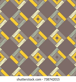 Ethnic boho seamless pattern. Scribble texture. Retro motif. Textile rapport.