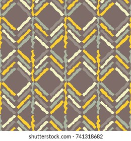 Ethnic boho seamless pattern. Scribble texture. Retro motif. Textile rapport.