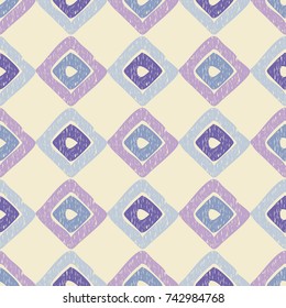 Ethnic boho seamless pattern. Scribble texture. Retro motif. Textile rapport.