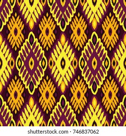 Ethnic boho seamless pattern. Scribble texture. Retro motif. Textile rapport.