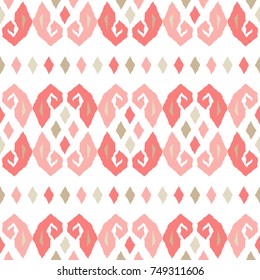 Ethnic boho seamless pattern. Scribble texture. Retro motif. Textile rapport.