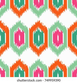 Ethnic boho seamless pattern. Scribble texture. Retro motif. Textile rapport.