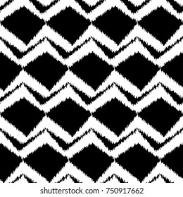 Ethnic boho seamless pattern. Scribble texture. Retro motif. Textile rapport.