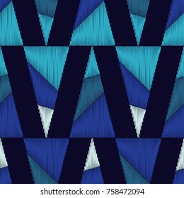 Ethnic boho seamless pattern. Scribble texture. Retro motif. Textile rapport.