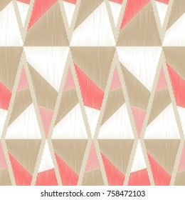 Ethnic boho seamless pattern. Scribble texture. Retro motif. Textile rapport.