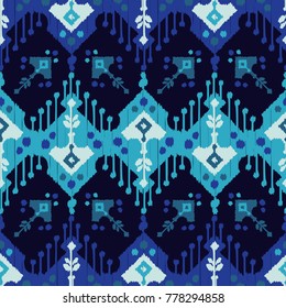 Ethnic boho seamless pattern. Scribble texture. Folk motif. Textile rapport.