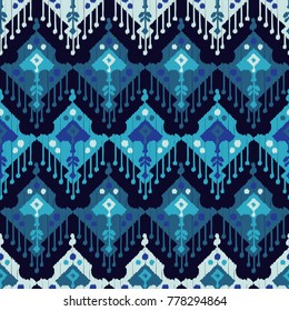 Ethnic boho seamless pattern. Scribble texture. Folk motif. Textile rapport.