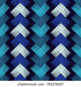 Ethnic boho seamless pattern. Scribble texture. Folk motif. Textile rapport.