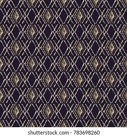 Ethnic boho seamless pattern. Scribble texture. Folk motif. Textile rapport.