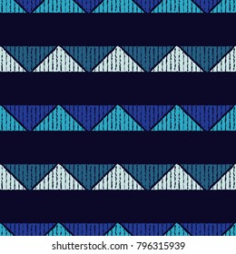 Ethnic boho seamless pattern. Scribble texture. Folk motif. Textile rapport.