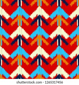 Patrón inquebrantable del boho étnico. Las formas de las flechas con sombreado. La decoración tradicional. Patrón tribal. Motivo popular. Se puede utilizar para papel tapiz, textil, tarjeta de invitación, fondo de página web.