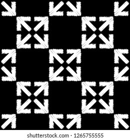 Ethnic boho seamless pattern. The shapes of the arrows with shading. Traditional ornament. Tribal pattern. Folk motif. Can be used for wallpaper, textile, invitation card, web page background.
