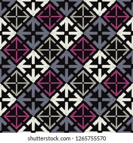 Ethnic boho seamless pattern. The shapes of the arrows with shading. Traditional ornament. Tribal pattern. Folk motif. Can be used for wallpaper, textile, invitation card, web page background.