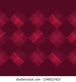 Ethnic boho seamless pattern. Shapes of dots and pixels. Patchwork texture. Weaving. Traditional ornament. Tribal pattern. Folk motif. Can be used for wallpaper, textile, invitation card, wrapping.
