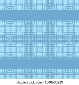 Ethnic boho seamless pattern. Shapes of dots and pixels. Patchwork texture. Weaving. Traditional ornament. Tribal pattern. Folk motif. Can be used for wallpaper, textile, invitation card, wrapping.