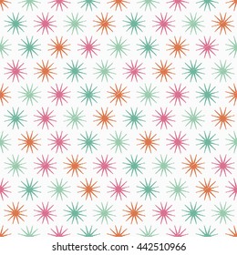 Ethnic boho seamless pattern with stars. Print. Repeating background. Cloth design, wallpaper.