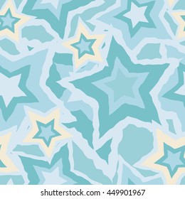 Ethnic boho seamless pattern with stars. Print. Repeating background. Cloth design, wallpaper.