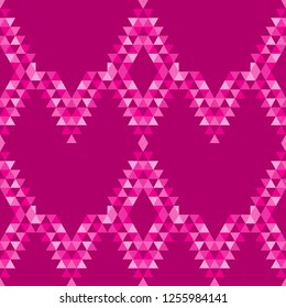 Ethnic boho seamless pattern. The texture of the triangles. Traditional ornament. Tribal pattern. Folk motif. Can be used for wallpaper, textile, invitation card, wrapping, web page background.