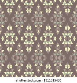 Ethnic boho seamless pattern. The texture of the triangles.Traditional ornament. Tribal pattern. Folk motif. Can be used for wallpaper, textile, invitation card, wrapping, web page background.