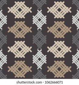 Ethnic boho seamless pattern. Traditional ornament. Geometric background. Folk motif. Textile rapport.
