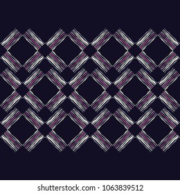 Ethnic boho seamless pattern. Traditional ornament. Geometric background. Folk motif. Textile rapport.