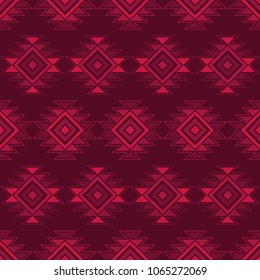 Ethnic boho seamless pattern. Traditional ornament. Geometric background. Tribal pattern. Folk motif. Textile rapport.