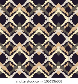Ethnic boho seamless pattern. Traditional ornament. Geometric background. Folk motif. Textile rapport.