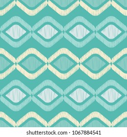 Ethnic boho seamless pattern. Traditional ornament. Geometric background. Folk motif. Textile rapport.