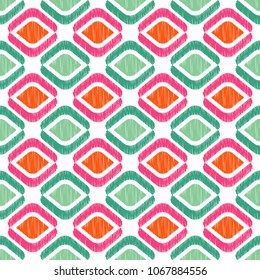 Ethnic boho seamless pattern. Traditional ornament. Geometric background. Folk motif. Textile rapport.