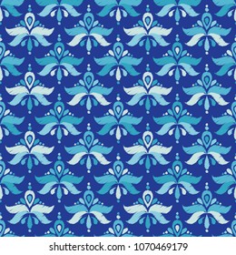 Ethnic boho seamless pattern. Traditional ornament. Geometric background. Folk motif. Textile rapport.