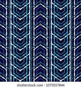 Ethnic boho seamless pattern. Traditional ornament. Geometric background. Folk motif. Textile rapport.