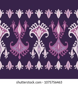 Ethnic boho seamless pattern. Traditional ornament. Geometric background. Folk motif. Textile rapport.