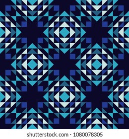 Ethnic boho seamless pattern. Traditional ornament. Geometric background. Tribal pattern. Folk motif. Textile rapport.